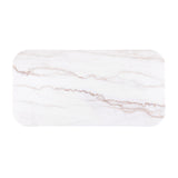 Virden Genuine Marble Cocktail & End Tables - Reeded Plinth Base with Gold Accents