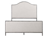 Vilna Contemporary Forged Steel Upholstered Bed & Bench – view 12