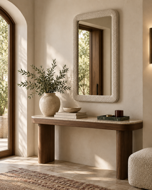 Heidi 43"X78" Upholstered Oversized Floor Mirror