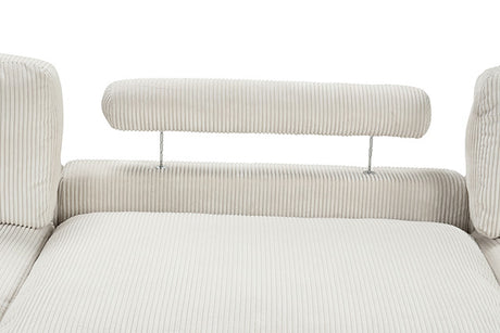 Dagenham Contemporary Modular Sectional Sofa - Corduroy Velvet with Adjustable Back Support - fm6800bg-3