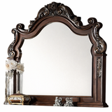 Traditional Ornate Santa 5-Piece Bedroom Set in Rich Cherry Finish