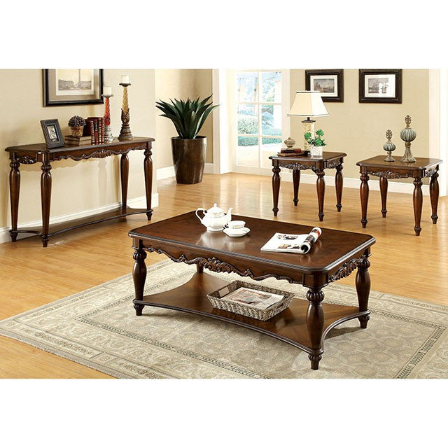 Bunbury Traditional Occasional Tables - Turned Legs & Open Shelf in Cherry