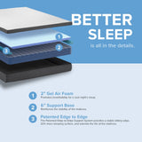 8-Inch Daisy Firm Gel Memory Foam Mattress - Supportive Sleep Surface