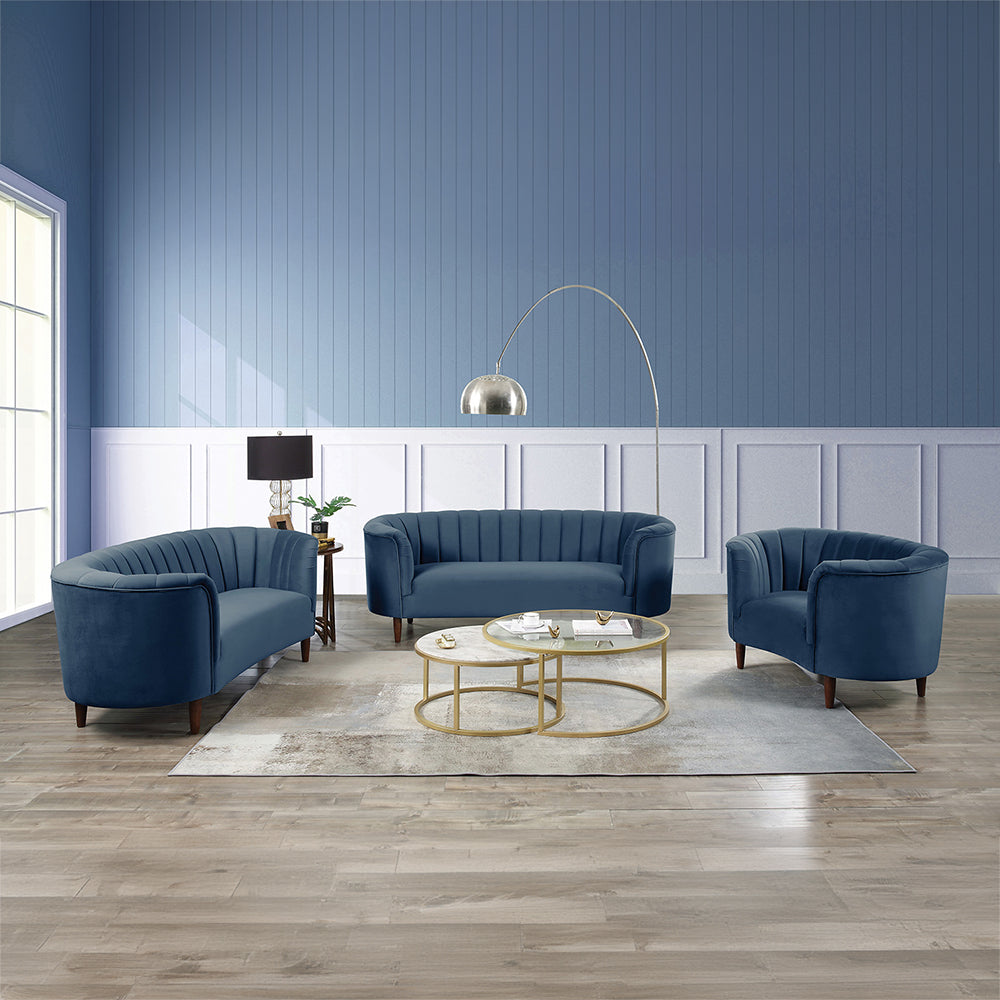 Millephri Mid-Century Velvet Seating