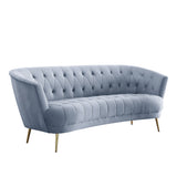 Bayram Curved Velvet Sofa & Chair
