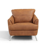 Safi Mid-Century Top Grain Leather Chair