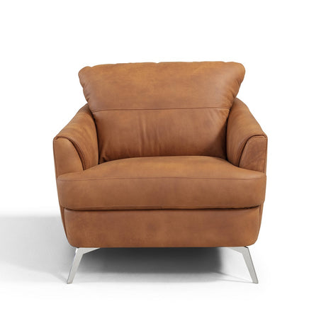 Safi Mid-Century Top Grain Leather Chair