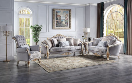 Galelvith Carved Claw-Leg Sofa & Loveseat