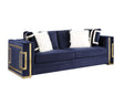 Virrux Velvet Sofa with 6 Pillows