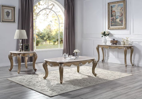 Elozzol Marble Top Coffee & End Table