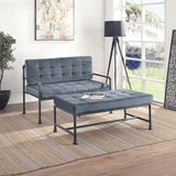 Brantley Industrial Loveseat, Chair, Bench & Ottoman
