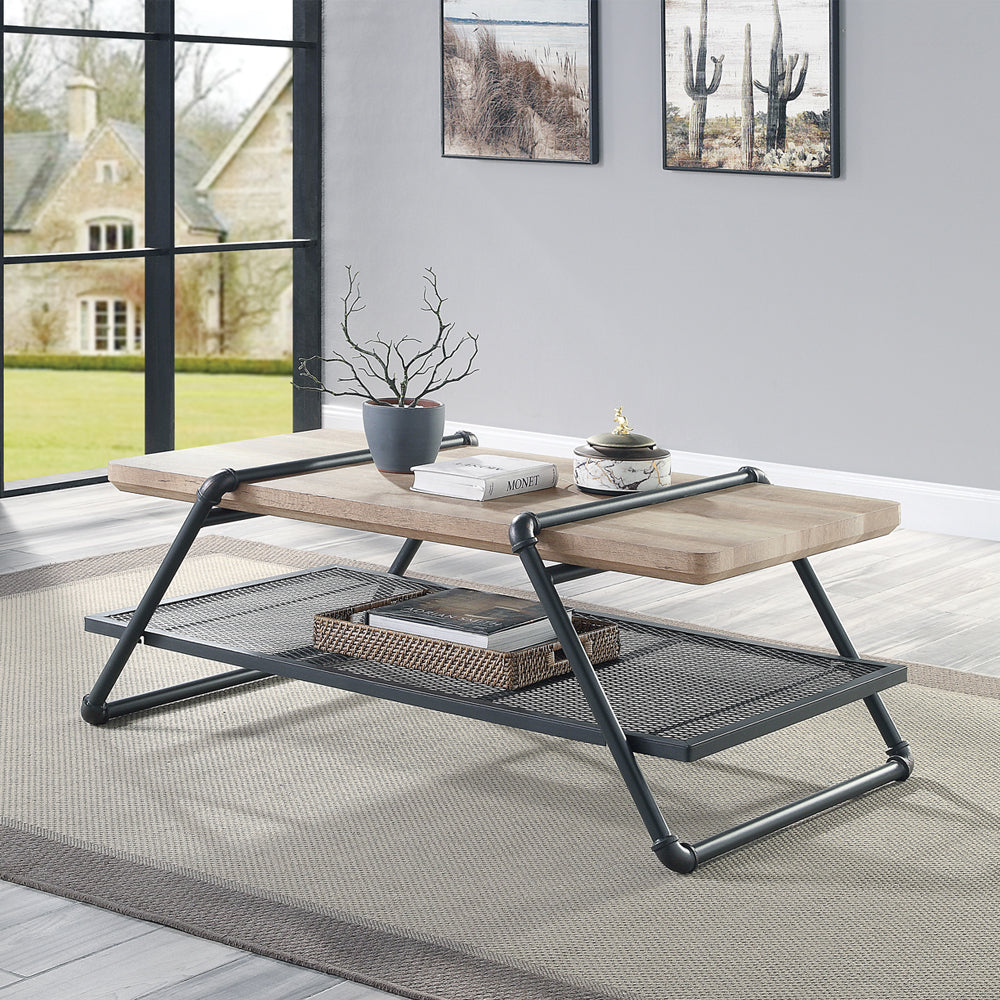 Brantley Industrial Pipe Tables, Shelves & Serving Cart