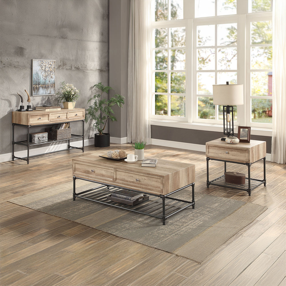 Brantley Industrial Pipe Tables, Shelves & Serving Cart