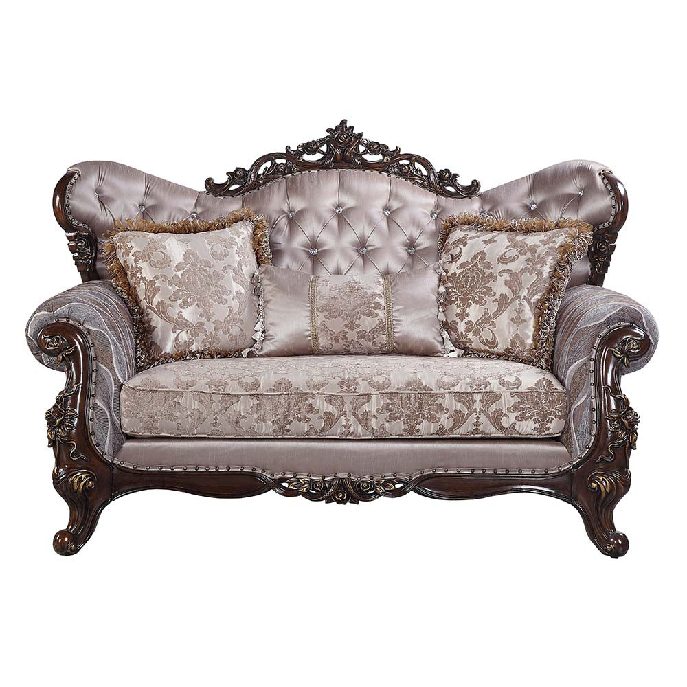Benbek Traditional Wingback Loveseat