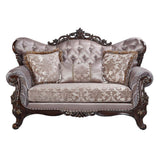 Benbek Traditional Wingback Loveseat