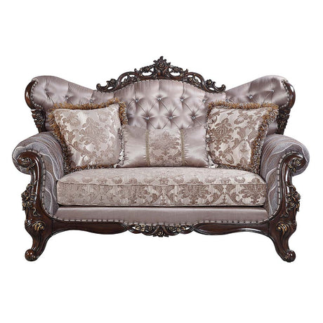 Benbek Traditional Wingback Loveseat