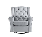 Zeger Swivel Wingback Accent Chair