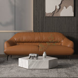 Leonia Italian Top Grain Leather Sofa, Loveseat & Chair