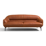 Leonia Italian Top Grain Leather Sofa, Loveseat & Chair