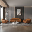 Leonia Italian Top Grain Leather Sofa, Loveseat & Chair