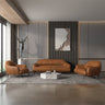 Leonia Italian Top Grain Leather Sofa, Loveseat & Chair