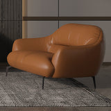 Leonia Italian Top Grain Leather Sofa, Loveseat & Chair