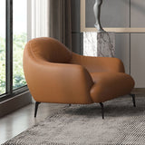 Leonia Italian Top Grain Leather Sofa, Loveseat & Chair