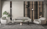 Leonia Italian Top Grain Leather Sofa, Loveseat & Chair