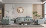 Tussio Italian Leather Sofa, Loveseat & Chair