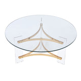 Sosi Round Glass Coffee & End Table