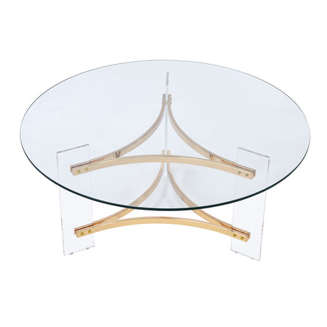 Sosi Round Glass Coffee & End Table