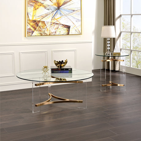 Sosi Round Glass Coffee & End Table