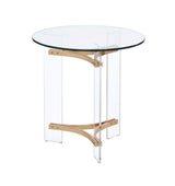 Sosi Round Glass Coffee & End Table