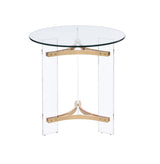Sosi Round Glass Coffee & End Table