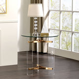 Sosi Round Glass Coffee & End Table