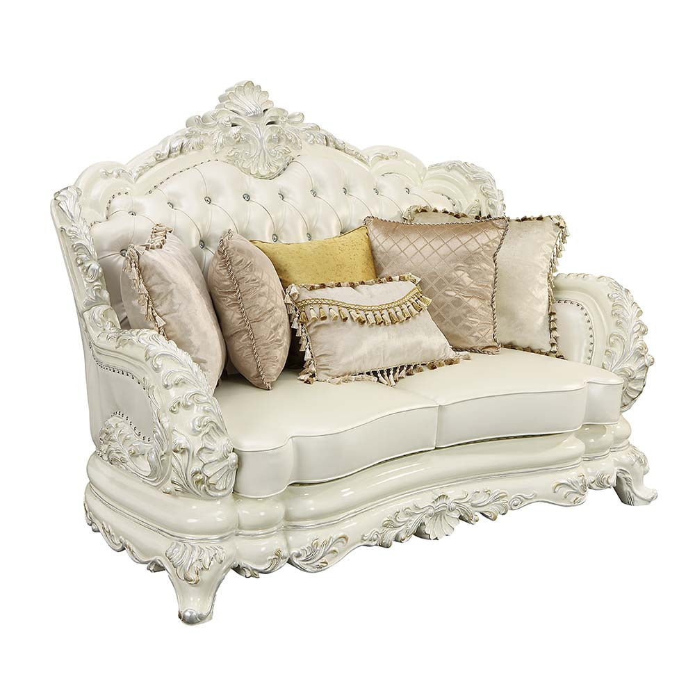 Adara Rococo Sofa, Loveseat & Chair