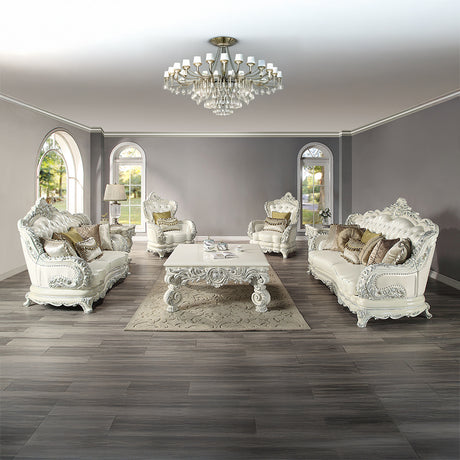 Adara Rococo Sofa, Loveseat & Chair