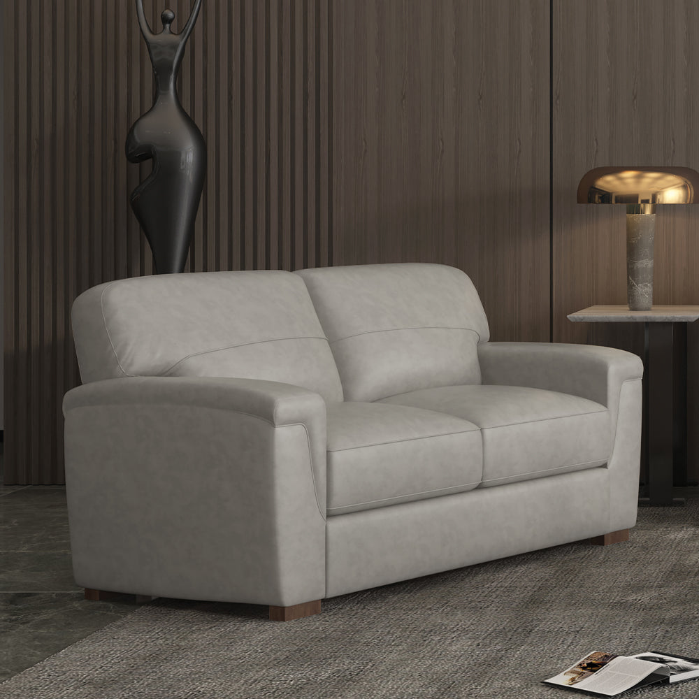 Cornelia Top Grain Leather Loveseat & Chair