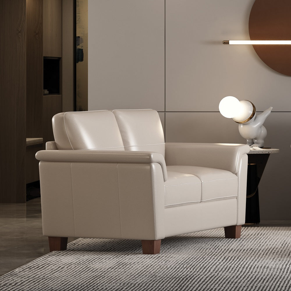 Pacific Palisades Top Grain Leather Sofa, Loveseat & Chair