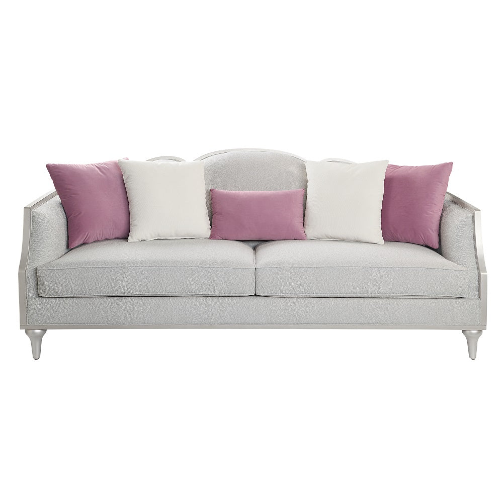 Kasa Camel-Back Sofa Collection & Stone-Top Tables