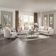 Kasa Camel-Back Sofa Collection & Stone-Top Tables