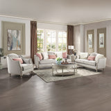 Kasa Camel-Back Sofa Collection & Stone-Top Tables