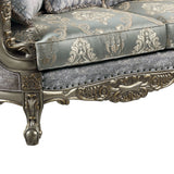 Miliani Button-Tufted Sofa, Loveseat & Marble Sofa Table