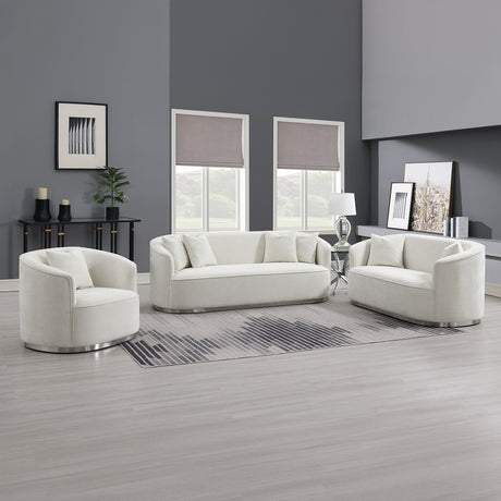 Odette Barrel Sofa, Loveseat & Chair