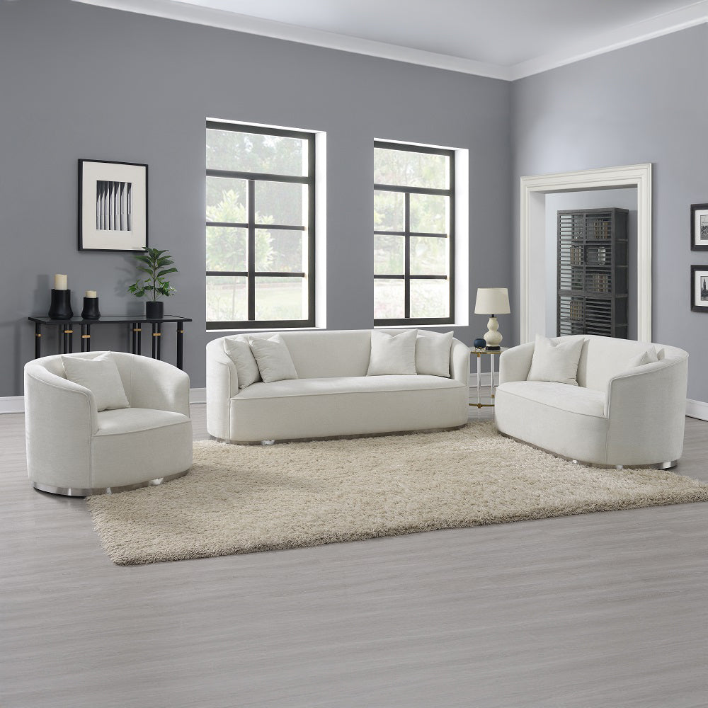 Odette Barrel Sofa, Loveseat & Chair