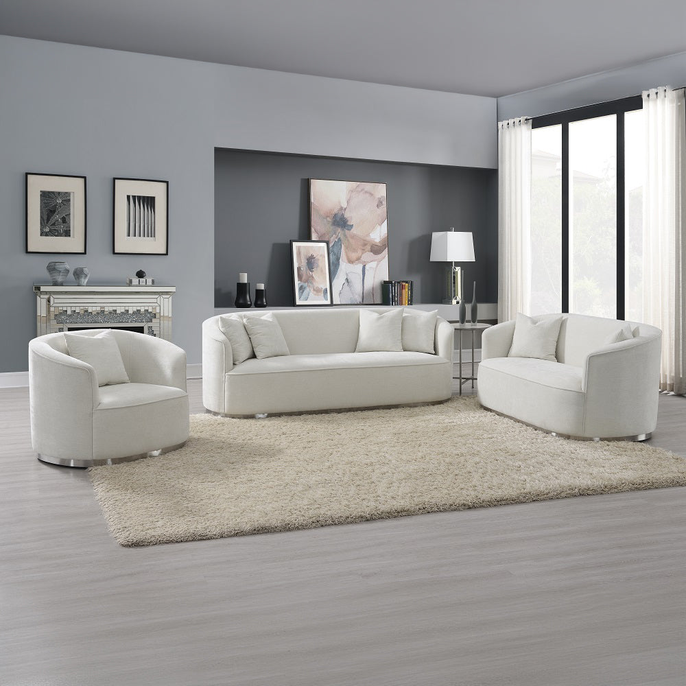 Odette Barrel Sofa, Loveseat & Chair