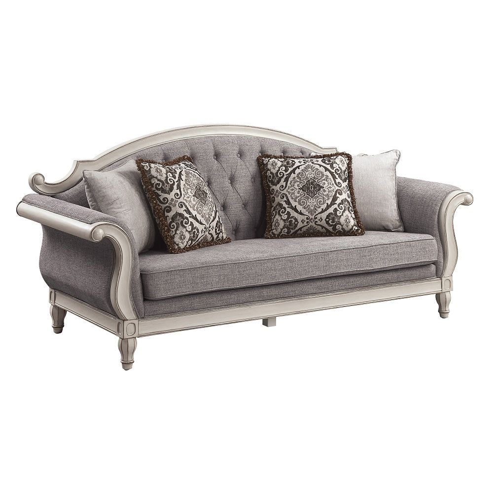 Florian Rolled Arm Sofa, Loveseat & Chair