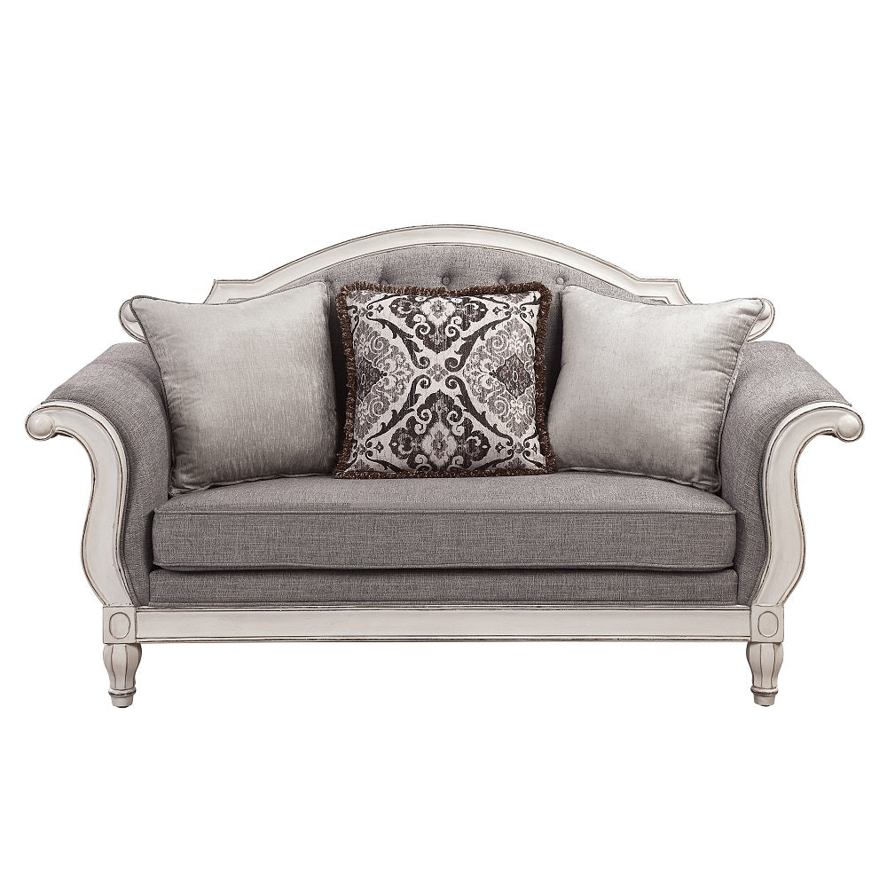 Florian Rolled Arm Sofa, Loveseat & Chair