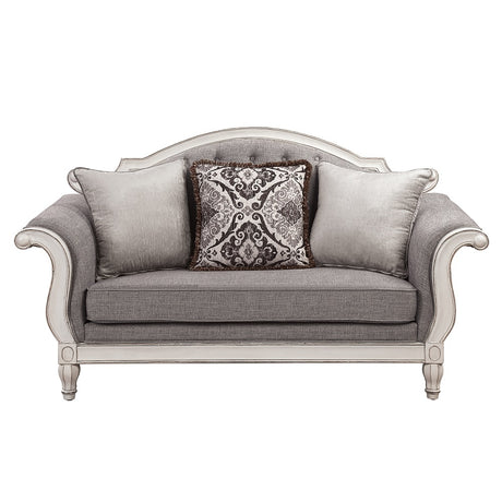 Florian Rolled Arm Sofa, Loveseat & Chair