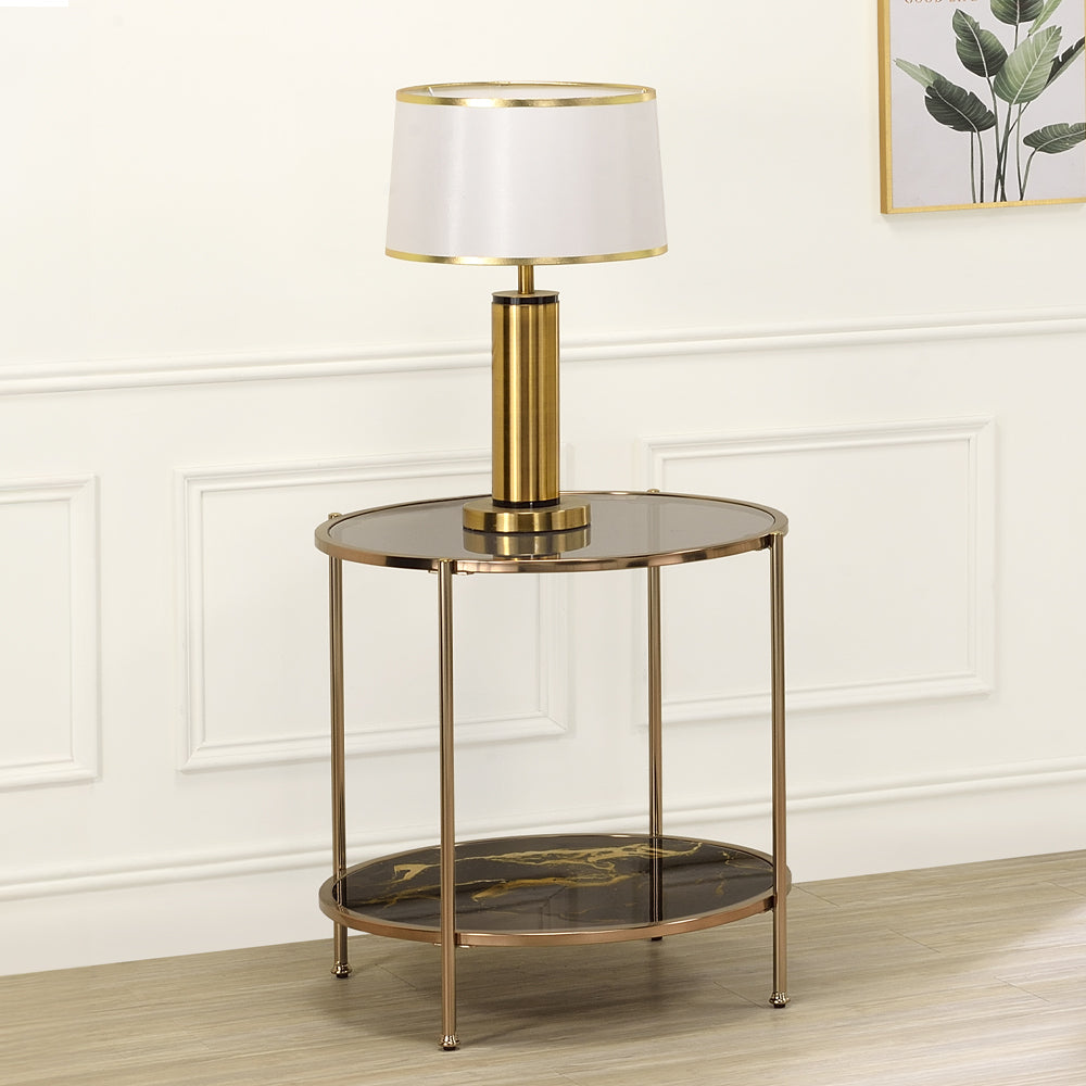 Fiorella Glass Coffee & End Table